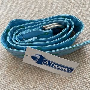 NWT A Tierney - Floral ribbon D-ring Belt
